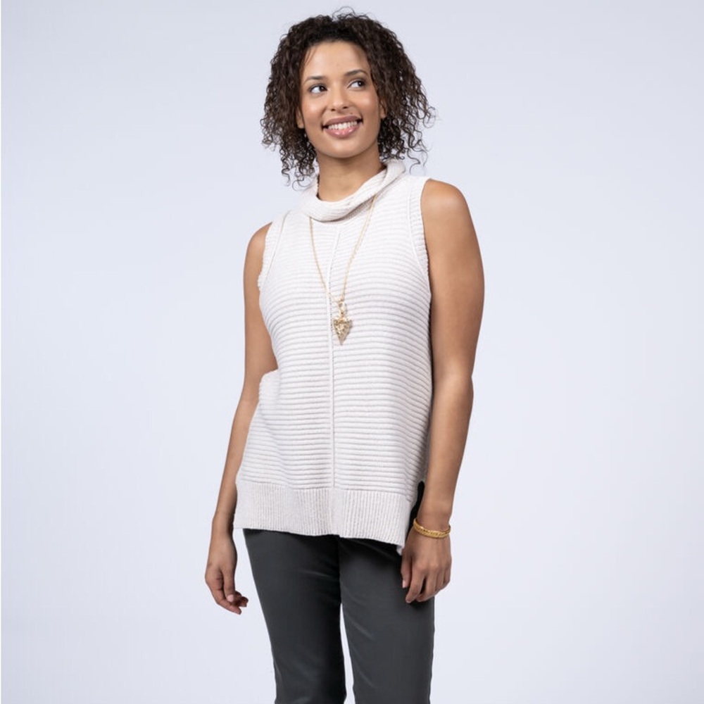 TRIBAL JEANS Sleeveless Turtleneck